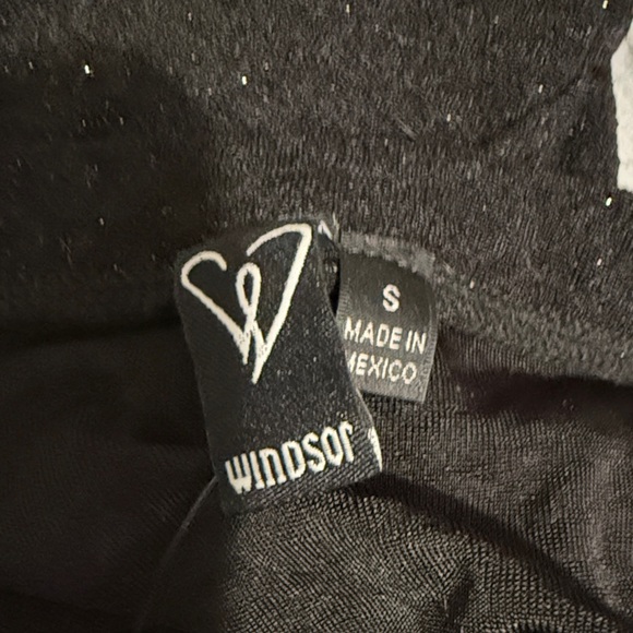 Windsor Black Dress with Ruffle Hem - Picture 2 of 4